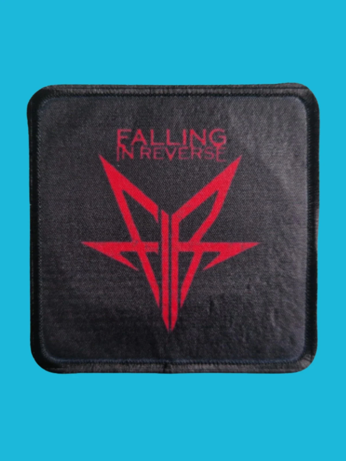 Patch Falling in Reverse - Logo rouge - Imprimé - Carré de 7,5 x 7,5 centimètres